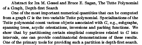 Plain TeX source file for the abstract.