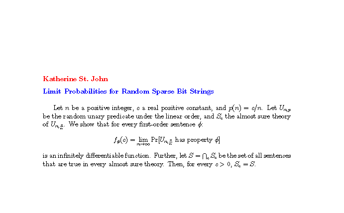 Plain TeX source file for the abstract.