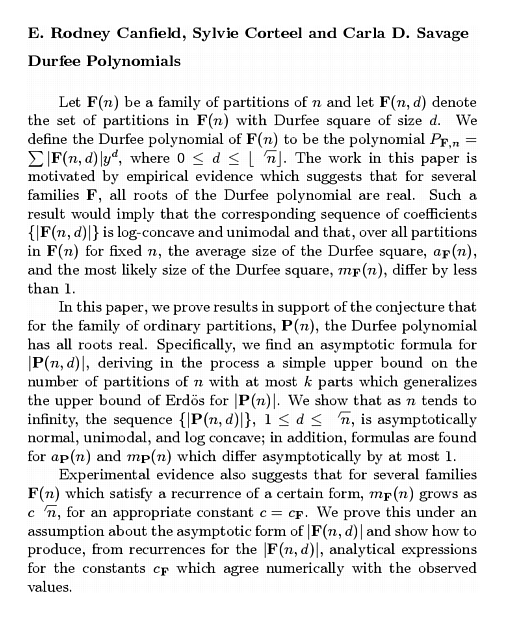 Plain TeX source file for the abstract.