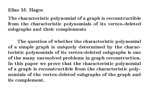 Plain TeX source file for the abstract.