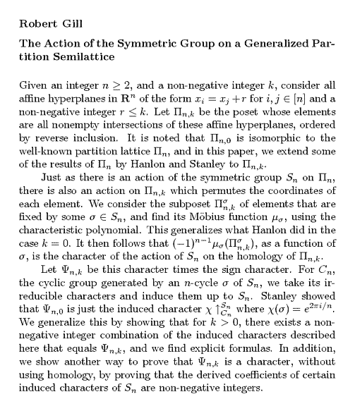 Plain TeX source file for the abstract.