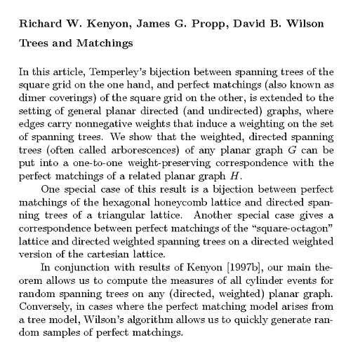 Plain TeX source file for the abstract.