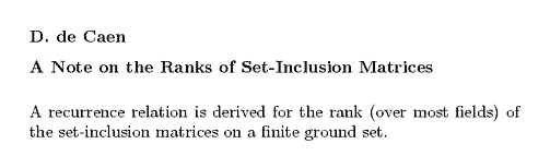 Plain TeX source file for the abstract.