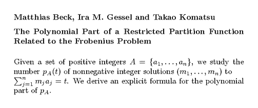 Plain TeX source file for the abstract.