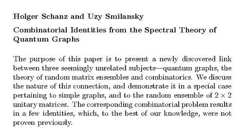 Plain TeX source file for the abstract.