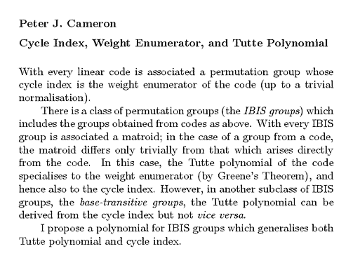 Plain TeX source file for the abstract.