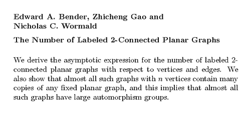 Plain TeX source file for the abstract.