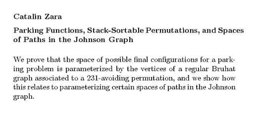 Plain TeX source file for the abstract.