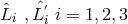 ˆLi , ˆL′i i = 1,2, 3